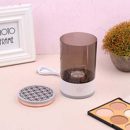 Limpiador automático de brochas de maquillaje