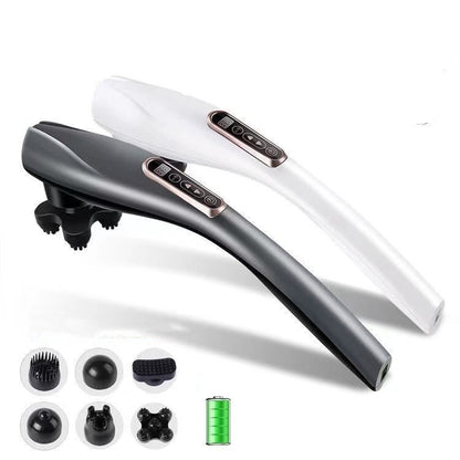 Masajeador corporal vibratorio de 6 cabezales