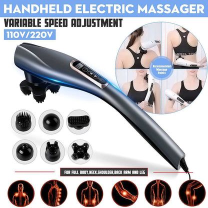 Masajeador corporal vibratorio de 6 cabezales
