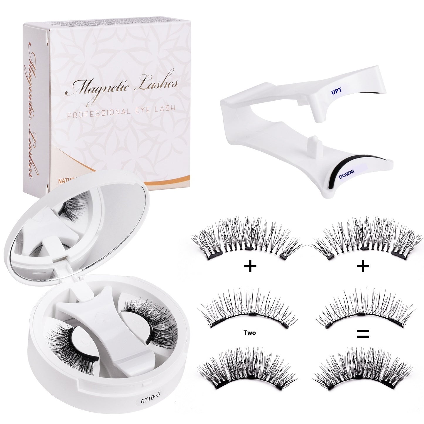 Pestañas Magnéticas con Estuche 2 en 1: Glamour Instantáneo + Diseño Inteligente