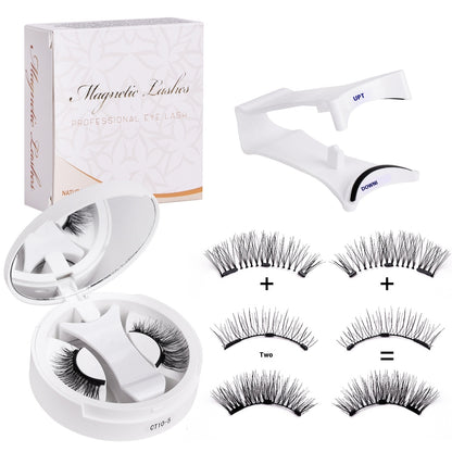 Pestañas Magnéticas con Estuche 2 en 1: Glamour Instantáneo + Diseño Inteligente