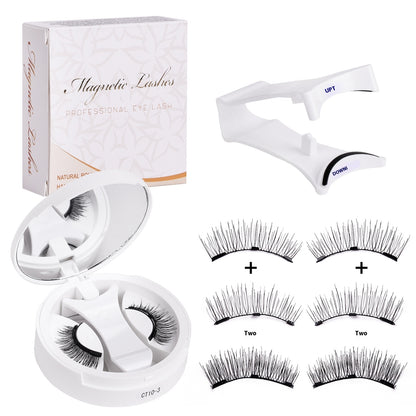 Pestañas Magnéticas con Estuche 2 en 1: Glamour Instantáneo + Diseño Inteligente