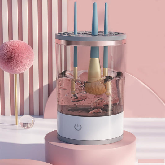 Limpiador automático de brochas de maquillaje