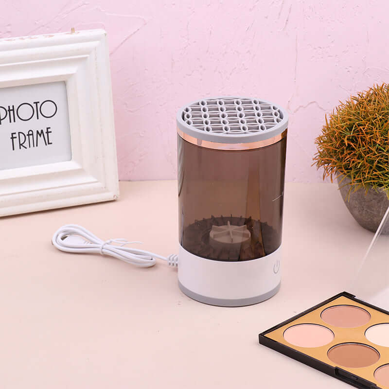 Limpiador automático de brochas de maquillaje