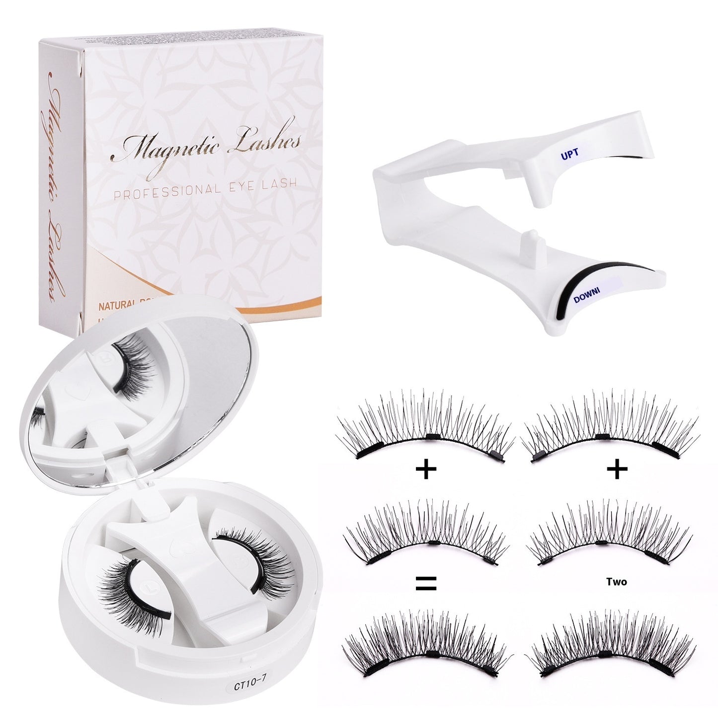 Pestañas Magnéticas con Estuche 2 en 1: Glamour Instantáneo + Diseño Inteligente