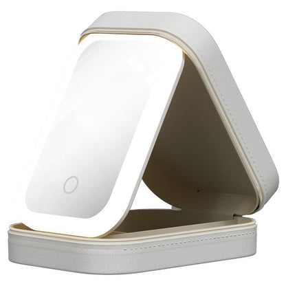 Caja de almacenamiento de maquillaje con LED