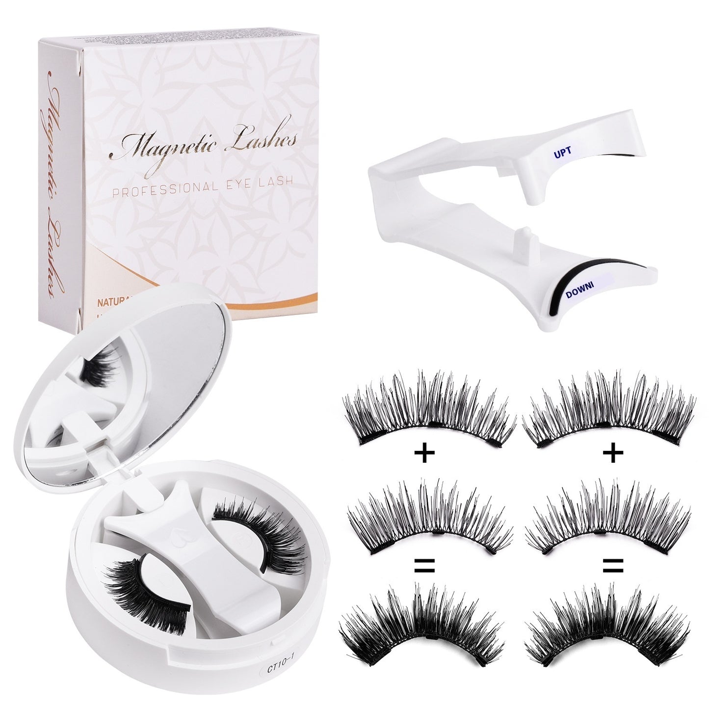 Pestañas Magnéticas con Estuche 2 en 1: Glamour Instantáneo + Diseño Inteligente