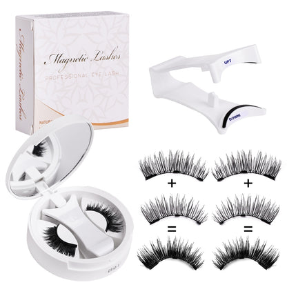 Pestañas Magnéticas con Estuche 2 en 1: Glamour Instantáneo + Diseño Inteligente