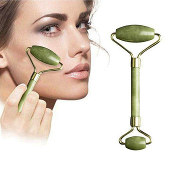 Rodillo de masaje facial de jade