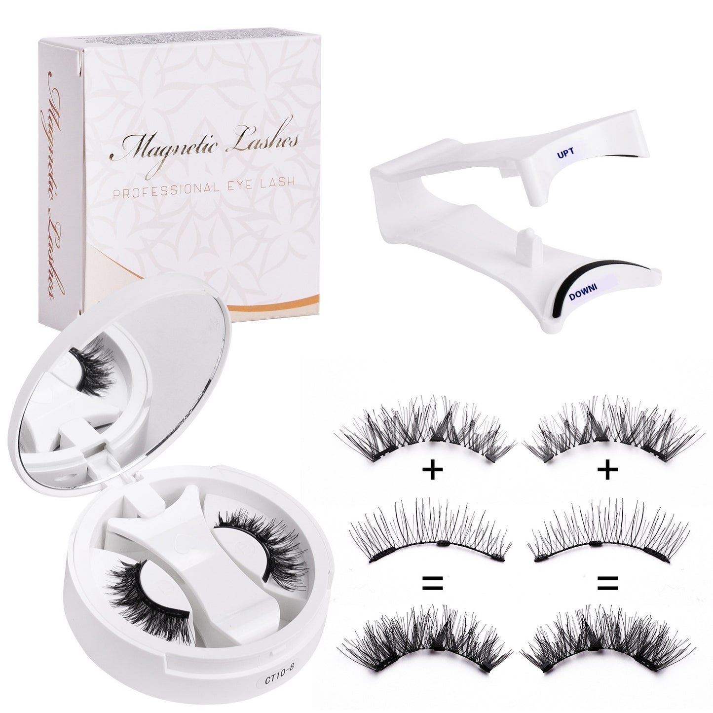 Pestañas Magnéticas con Estuche 2 en 1: Glamour Instantáneo + Diseño Inteligente