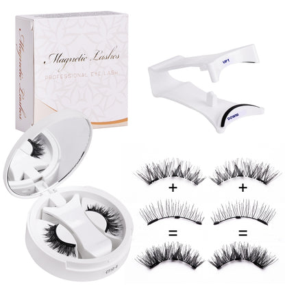 Pestañas Magnéticas con Estuche 2 en 1: Glamour Instantáneo + Diseño Inteligente