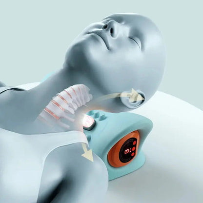Almohada de masaje para aliviar la columna cervical