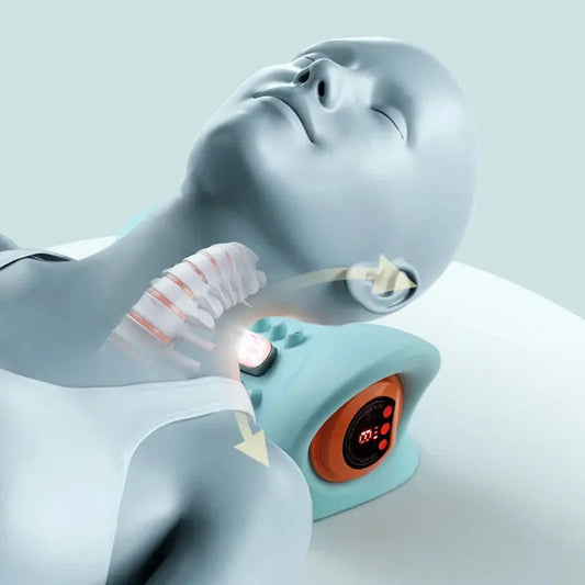 Almohada de masaje para aliviar la columna cervical