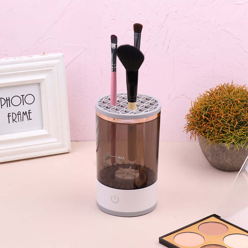 Limpiador automático de brochas de maquillaje