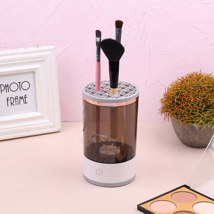 Limpiador automático de brochas de maquillaje